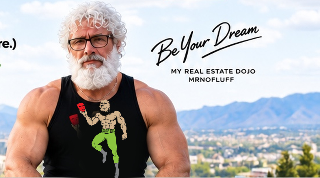 Approved homepage hero with the original Mr No FluFF logo